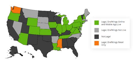 The list of the states where DraftKings is live in 2024 .